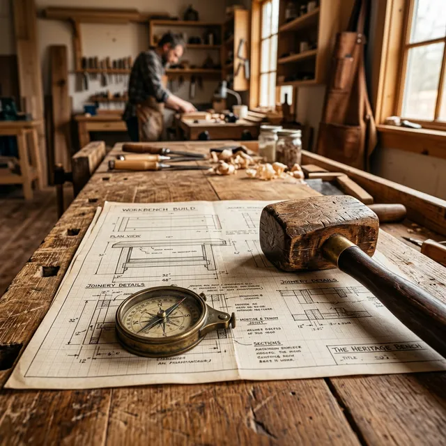 Printed woodworking plans with measurements