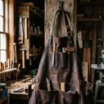 Premium Leather Woodworking Apron